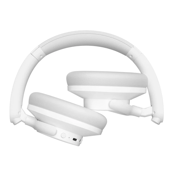 Tronsmart SOUNFII Q20S hibrid ANC fejhallgató, Bluetooth 5.3, 60 óra, Hi-Res, 90° forgó párnák, 2 eszköz, app vezérlés - Fehér