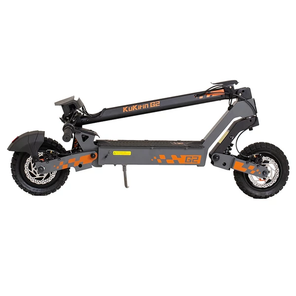 Kukirin G2 összecsukható elektromos roller, 800W, 48V 15,6Ah, 10" kerék, 45km/h, 55km hatótáv, érintőkijelző - Fekete
