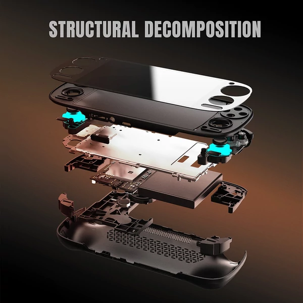 Retroid Pocket 5 játékkonzol, Android 13, 5,5" 1080p AMOLED, 8GB RAM, 128GB UFS 3.1, WiFi 6, BT 5.1, 5000mAh - Lila