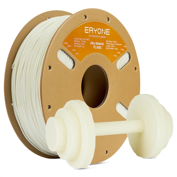 ERYONE ötvözetű PC/ABS 3kg filament 3D nyomtatóhoz – Fehér