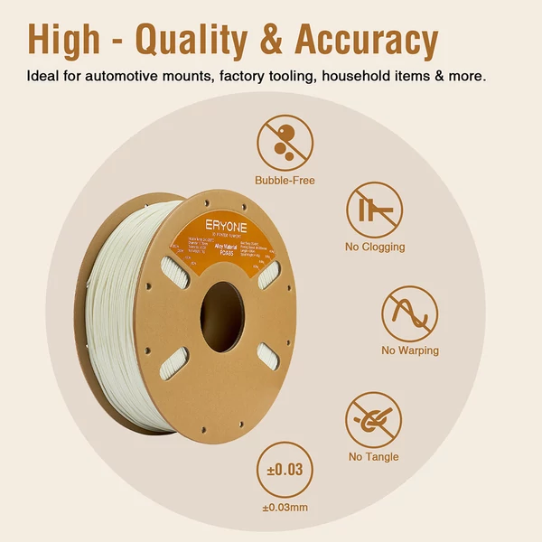 ERYONE ötvözetű PC/ABS 3kg filament 3D nyomtatóhoz – Fehér