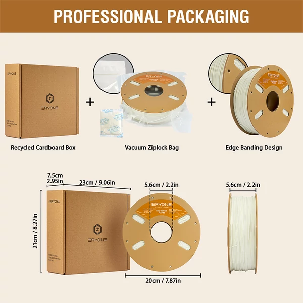 ERYONE ötvözetű PC/ABS 3kg filament 3D nyomtatóhoz – Fehér