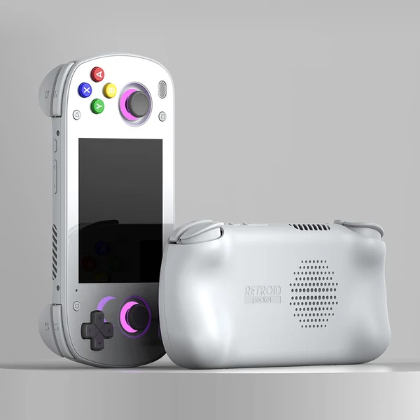 Retroid Pocket MINI játékkonzol, 3,7" AMOLED, 6GB+128GB, Android 10, 4000mAh, WiFi 6, BT 5.1, aktív hűtés, 27W gyorstöltés - Szürke