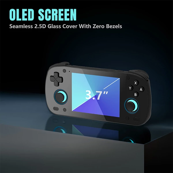 Retroid Pocket MINI játékkonzol, 3,7" AMOLED, 6GB+128GB, Android 10, 4000mAh, WiFi 6, BT 5.1, aktív hűtés, 27W gyorstöltés - Fehér