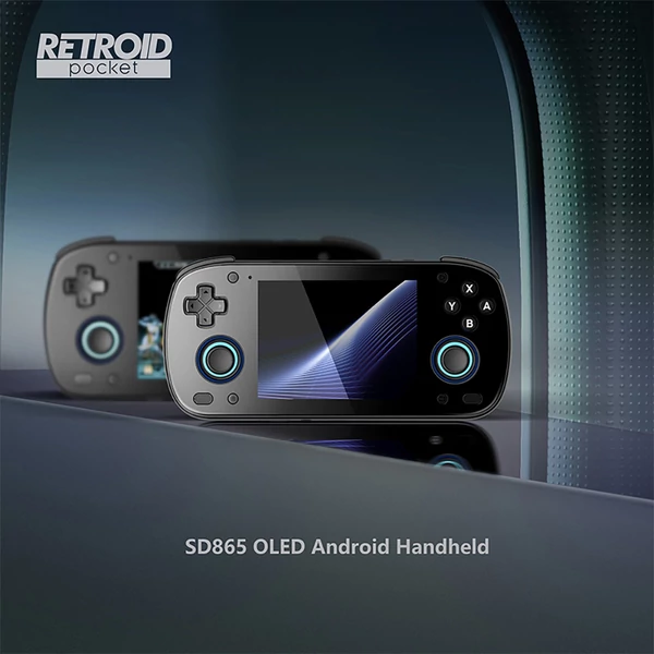 Retroid Pocket MINI játékkonzol, 3,7" AMOLED, 6GB+128GB, Android 10, 4000mAh, WiFi 6, BT 5.1, aktív hűtés, 27W gyorstöltés - Narancs