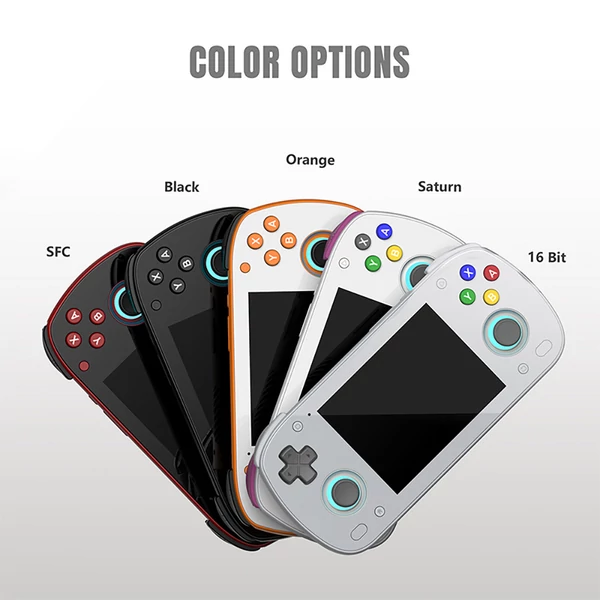 Retroid Pocket MINI játékkonzol, 3,7" AMOLED, 6GB+128GB, Android 10, 4000mAh, WiFi 6, BT 5.1, aktív hűtés, 27W gyorstöltés - Narancs