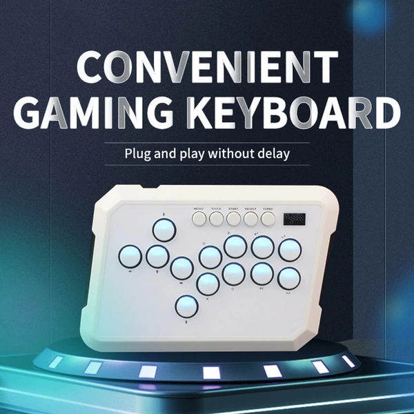 Powkiddy A50 hitbox vezérlő, kar nélküli arcade joystick, PC, Android, Switch, PS4, PS5, Steam kompatibilis