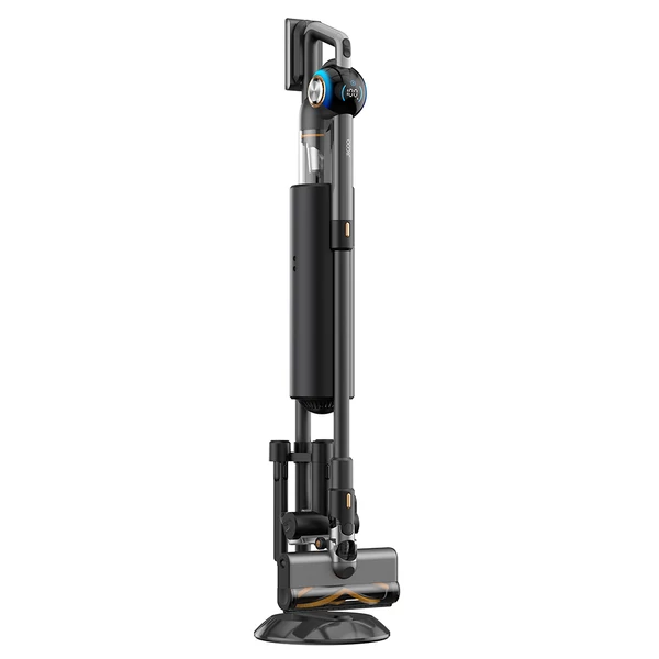 JIGOO V700 vezeték nélküli porszívó, 2,5L szívóállomás, automata portartály, 33KPa, LED, 55 perc üzemidő, padló, szőnyeg, állatszőr