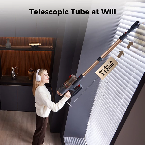 Proscenic P11 Ultra vezeték nélküli porszívó, 40KPA, 450W, LED, anti-gubanc kefe, teleszkópos, szőnyeghez, állatszőrhöz