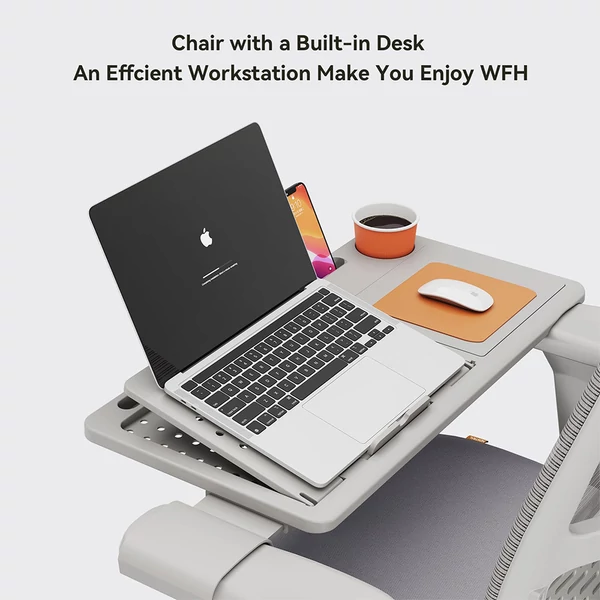 NEWTRAL MAGICH003 ergonomikus irodai szék, automatikus háttámla, állítható fejtámla, 3D karfa - Szürke