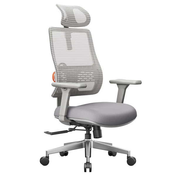 NEWTRAL MAGICH003 ergonomikus irodai szék, automatikus háttámla, állítható fejtámla, 3D karfa - Szürke