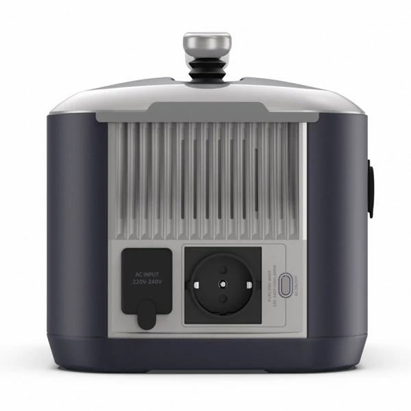 Bigblue CellPowa 600 hordozható áramforrás, 537Wh, 600W kült. generátor, LiFePO4 3500+ ciklus, 0-80% töltés 1,6 óra, 2*AC, 2*DC, 2*USB, 1*autós csatl