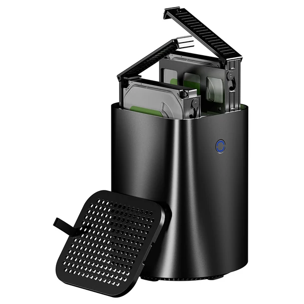 AOOSTAR R7 NAS Mini PC, Ryzen 7 5825U, DDR4 RAM+SSD, 3x4K kijelző, WiFi 6, BT 5.2, 2xUSB3.0, 2x2.5G LAN, dupla ventilátor - 16GB+512GB