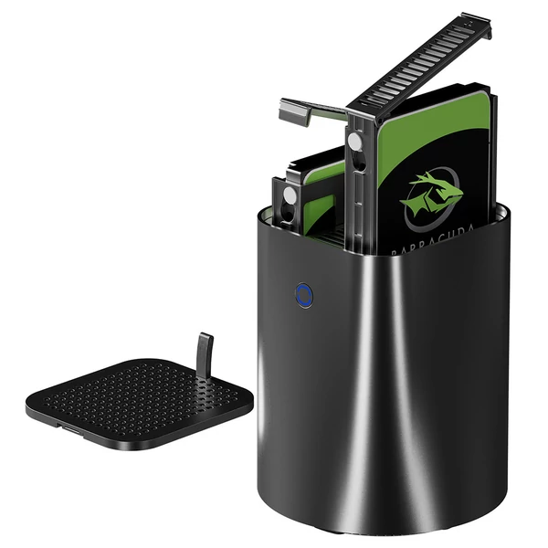 AOOSTAR R7 NAS Mini PC, Ryzen 7 5825U, DDR4 RAM+SSD, 3x4K kijelző, WiFi 6, BT 5.2, 2xUSB3.0, 2x2.5G LAN, dupla ventilátor - 16GB+512GB