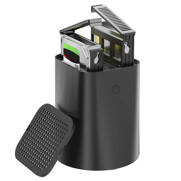 AOOSTAR R7 NAS Mini PC, Ryzen 7 5825U, DDR4 RAM+SSD, 3x4K kijelző, WiFi 6, BT 5.2, 2xUSB3.0, 2x2.5G LAN, dupla ventilátor - 16GB+512GB