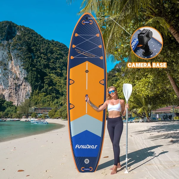 FunWater SUPFW43B álló evezős deszka 350*90*15 cm kamera rögzítéssel