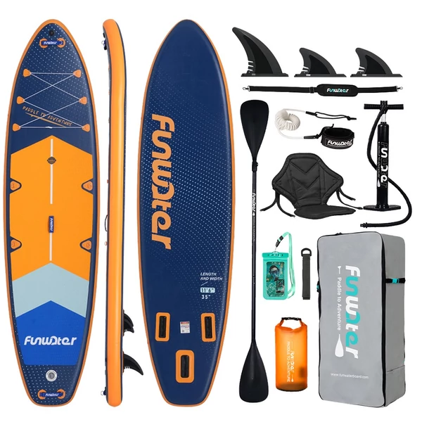 FunWater SUPFW43B álló evezős deszka 350*90*15 cm kamera rögzítéssel