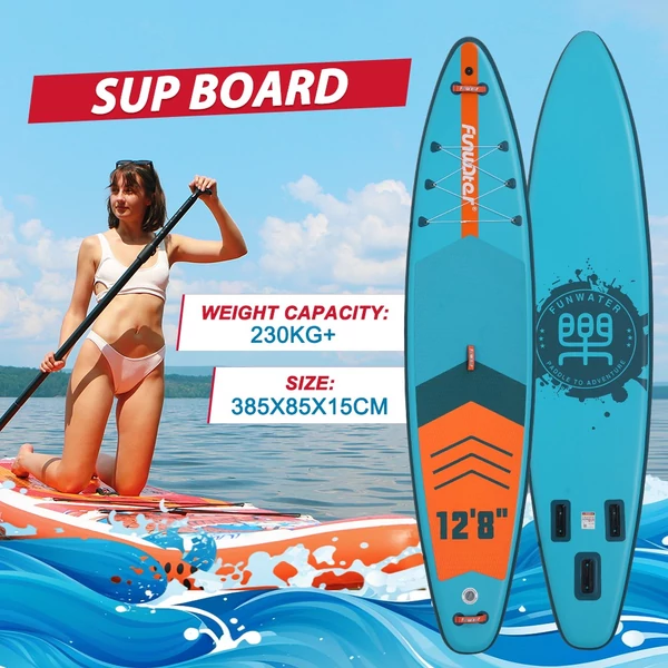 FunWater SUPFW41B állószörfdeszka 385×85×15 cm kamera rögzítéssel