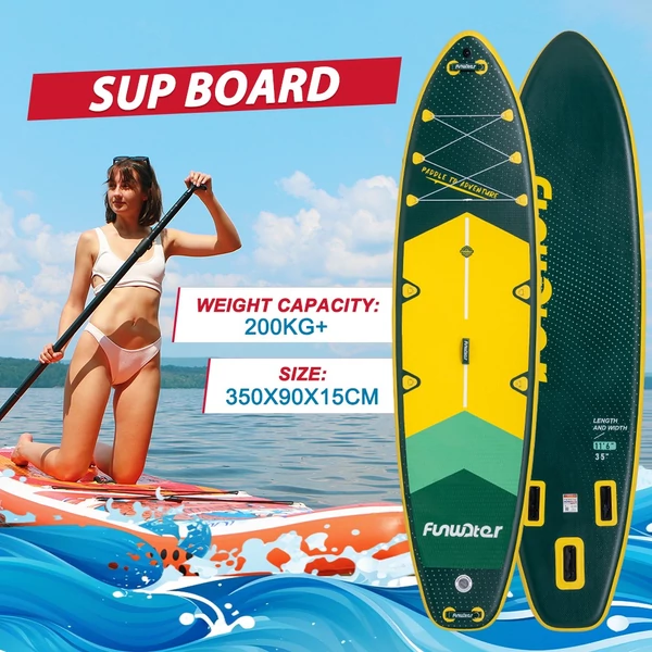 FunWater SUPFW43A állószörfdeszka 350×90×15 cm kamera rögzítéssel
