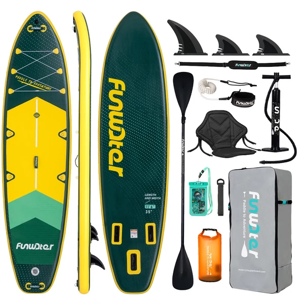 FunWater SUPFW43A állószörfdeszka 350×90×15 cm kamera rögzítéssel