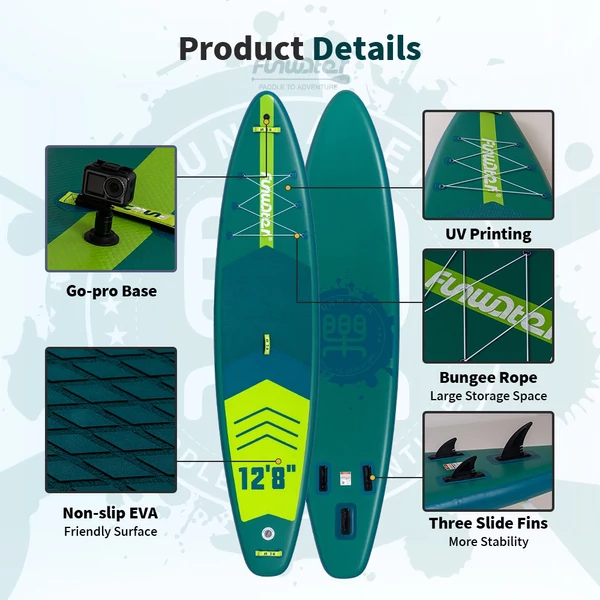 FunWater SUPFW41A állószörfdeszka 385*85*15cm, kamera rögzítéssel