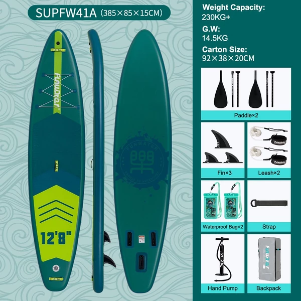 FunWater SUPFW41A állószörfdeszka 385*85*15cm, kamera rögzítéssel