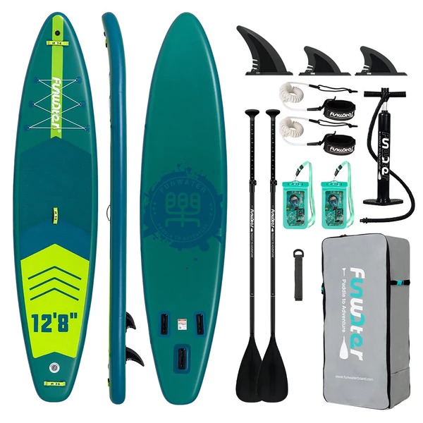 FunWater SUPFW41A állószörfdeszka 385*85*15cm, kamera rögzítéssel