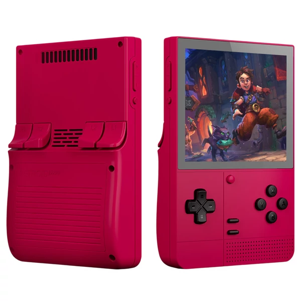Retroid Pocket Classic Android 14 játékkonzol, 3,92" 1240×1080 AMOLED kijelző, 6GB RAM, 128GB tárhely, WiFi 5, BT 5.1, 5000mAh - Piros