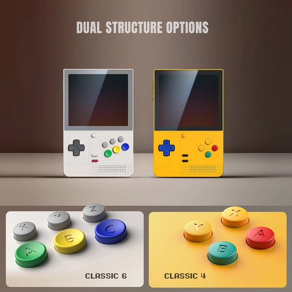 Retroid Pocket Classic Android 14 játékkonzol, 3,92" 1240×1080 AMOLED kijelző, 6GB RAM, 128GB tárhely, WiFi 5, BT 5.1, 5000mAh - Fehér