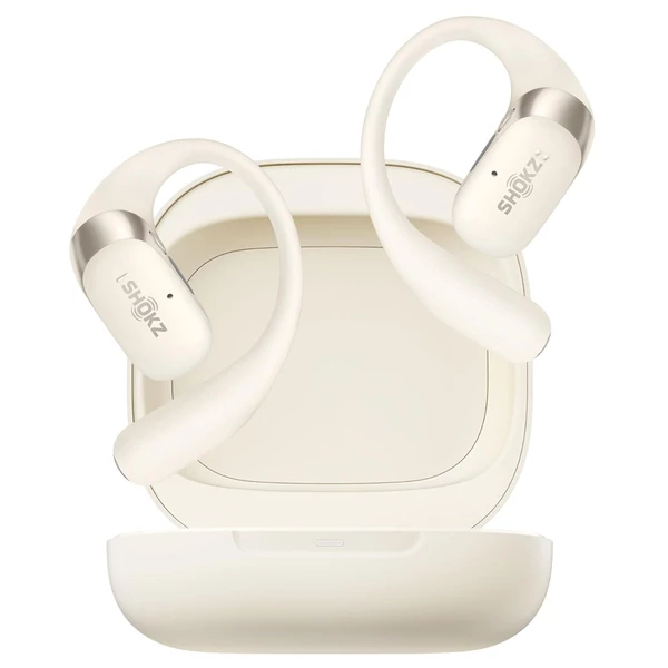 SHOKZ OpenFit 2 nyitott fülhallgató, vezeték nélküli Bluetooth, 48 óra üzemidő, IP55, Bluetooth 5.4 - Fehér