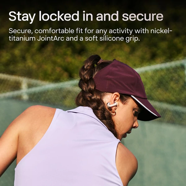 SHOKZ OpenDots ONE nyitott fülhallgató, Dolby Audio, IP54 vízálló, 40 óra üzemidő, több eszköz párosítás - Szürke
