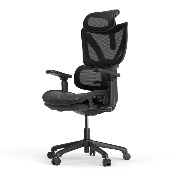 ACGAM CG-5245M ergonomikus gamer irodai szék, 3D állítható kartámasz, lábtartóval