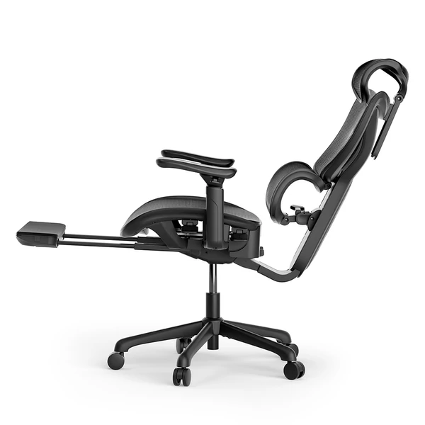 ACGAM CG-5245M ergonomikus gamer irodai szék, 3D állítható kartámasz, lábtartóval