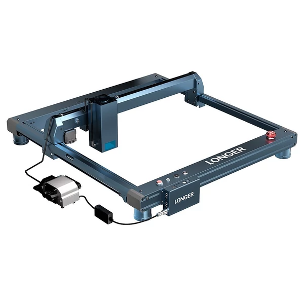LONGER Laser B1 lézergravírozó-vágó, 6 magos fej, 33-36W teljesítmény, 450x440mm gravírozási terület - 20W