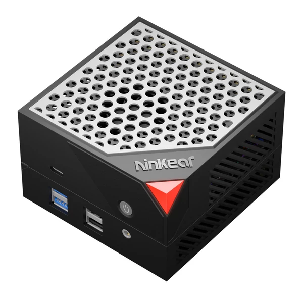 Ninkear MBOX 8 Pro mágneses moduláris mini PC, Ryzen 7 8845HS, 32GB DDR5 RAM, 1TB SSD, 4K HDMI/DP/Type-C, WiFi 6, BT 5.2, RGB