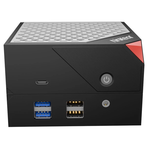 Ninkear MBOX 8 Pro mágneses moduláris mini PC, Ryzen 7 8845HS, 32GB DDR5 RAM, 1TB SSD, 4K HDMI/DP/Type-C, WiFi 6, BT 5.2, RGB