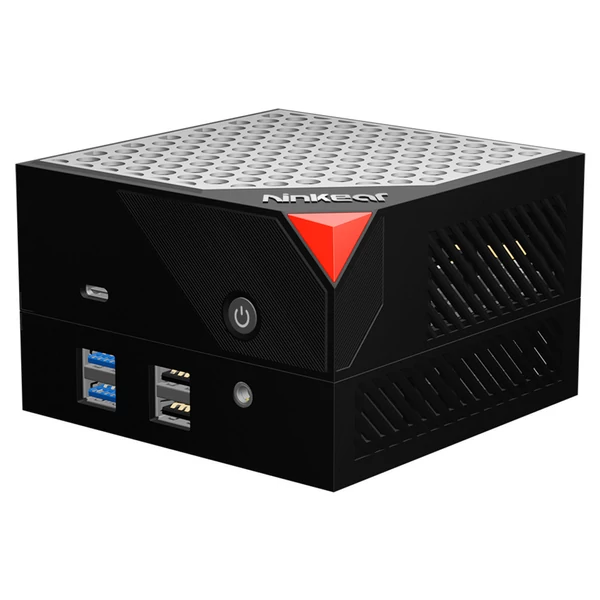 Ninkear MBOX 8 Pro mágneses moduláris mini PC, Ryzen 7 8845HS, 32GB DDR5 RAM, 1TB SSD, 4K HDMI/DP/Type-C, WiFi 6, BT 5.2, RGB