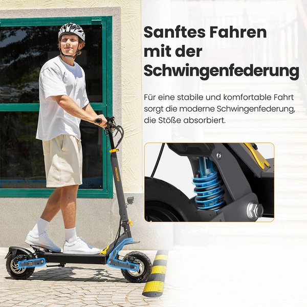 Ausom L1 elektromos roller, 800W motor, 48V 15,6Ah akku, 10" kerekek, 45km/h, 70km hatótáv, tárcsafék, NFC, kódzár