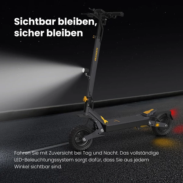 Ausom L1 elektromos roller, 800W motor, 48V 15,6Ah akku, 10" kerekek, 45km/h, 70km hatótáv, tárcsafék, NFC, kódzár