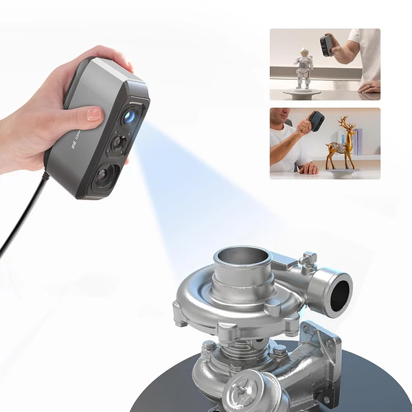 3DMakerpro Moose 3D szkenner, AI vizuális követés, 0,03mm pontosság, 0,07mm felbontás, kék LED, 24-bites kamera, 10fps, Windows/MacOS kompatibilis – Luxus