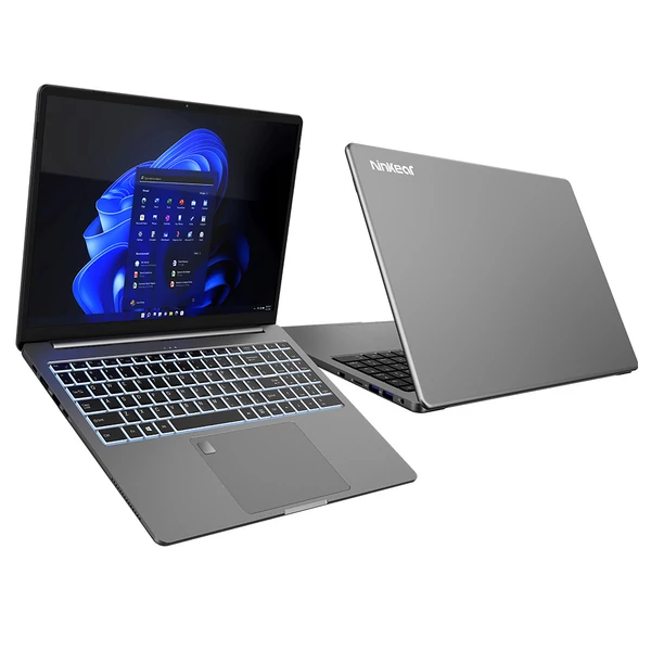 Ninkear A15 Pro laptop, 16" 2560×1600, 120Hz, Ryzen 5 7430U, 16GB RAM, 1TB SSD, WiFi6, BT5.2, ujjlenyomat, háttérvilágítás