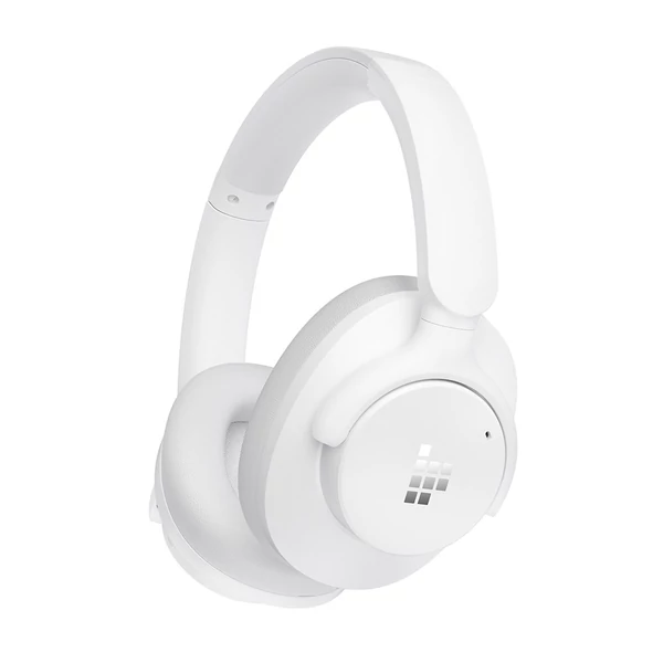 Tronsmart Sounfii Q20 ANC Bluetooth fejhallgató, 50 óra üzemidő, 90°-ban forgó párnák, 2 eszköz párosítás, app vezérlés, zajszűrés - Fehér