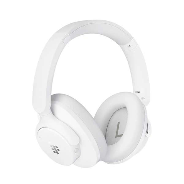 Tronsmart Sounfii Q20 ANC Bluetooth fejhallgató, 50 óra üzemidő, 90°-ban forgó párnák, 2 eszköz párosítás, app vezérlés, zajszűrés - Fehér