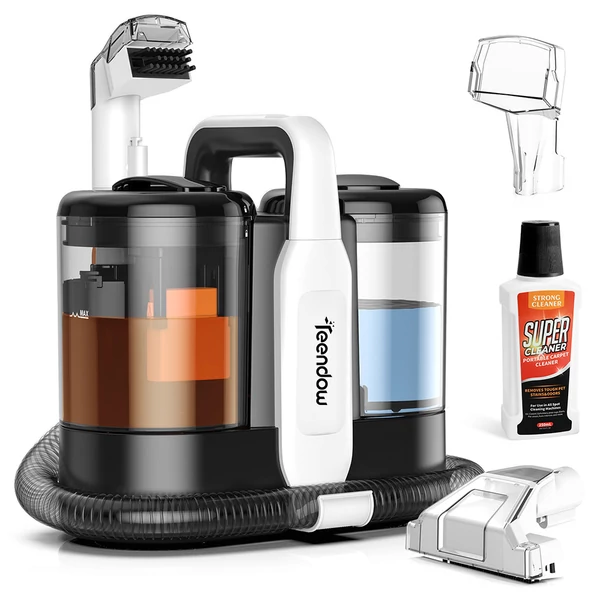 Teendow C5 szőnyeg- és kárpittisztító, 500 W, halk, 1500 ml tartály, hordozható, autóhoz, lépcsőhöz, háziállatokhoz