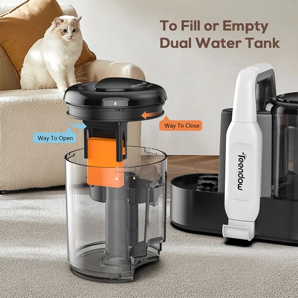 Teendow C5 szőnyeg- és kárpittisztító, 500 W, halk, 1500 ml tartály, hordozható, autóhoz, lépcsőhöz, háziállatokhoz