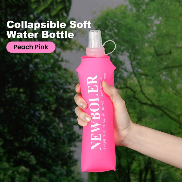 NEWBOLER BOT200 összecsukható, BPA-mentes, puha sportkulacs – 150ml, Pink