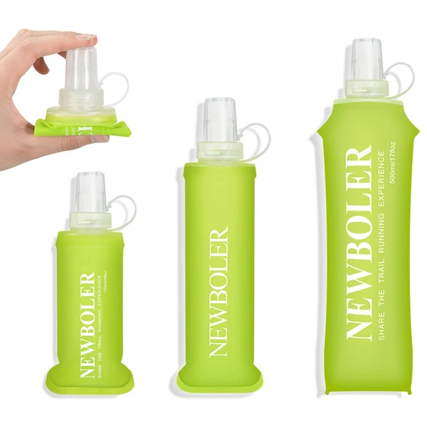 NEWBOLER BOT200 összecsukható, BPA-mentes, puha sportkulacs – 150ml, citromsárga