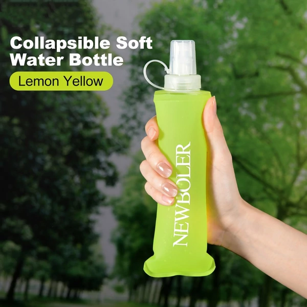 NEWBOLER BOT200 összecsukható, BPA-mentes, puha sportkulacs – 150ml, citromsárga