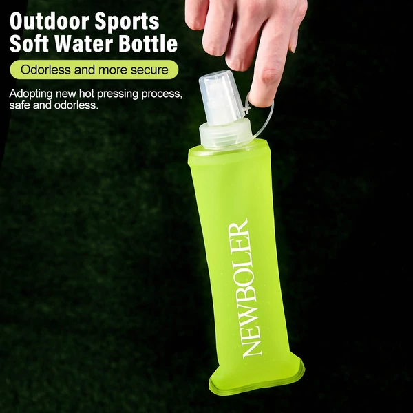 NEWBOLER BOT200 összecsukható, BPA-mentes, puha sportkulacs – 150ml, citromsárga