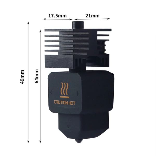 FYSETC 0,4mm edzett acél fúvóka hotend készlet Bambu Lab H2D A1/A1 mini-hez